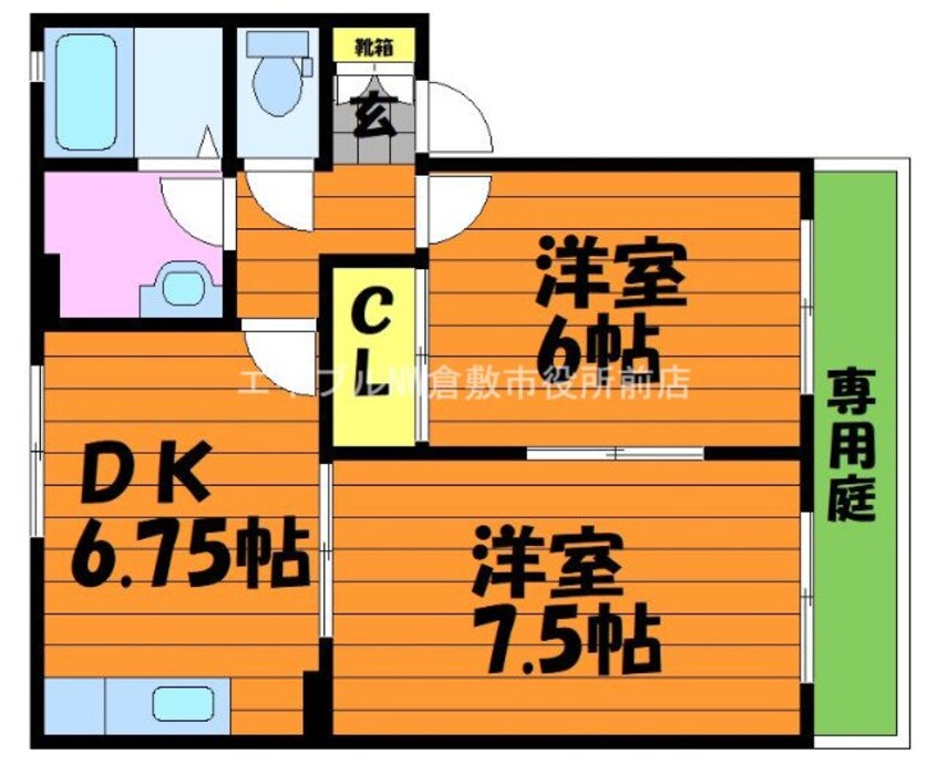 間取図 バンビーノ　D棟