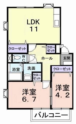 間取り図 ハーベストコートＣ