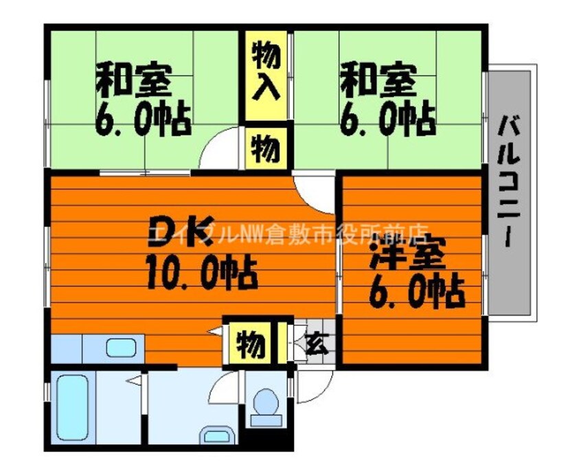 間取図 サンシャイン　B棟