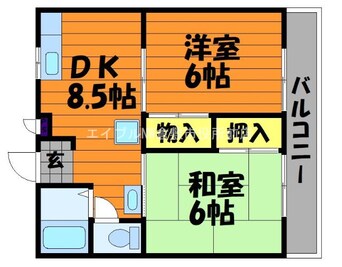 間取図 エクセレンス笹沖