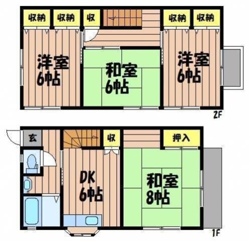 間取図 野口コーポ　A棟