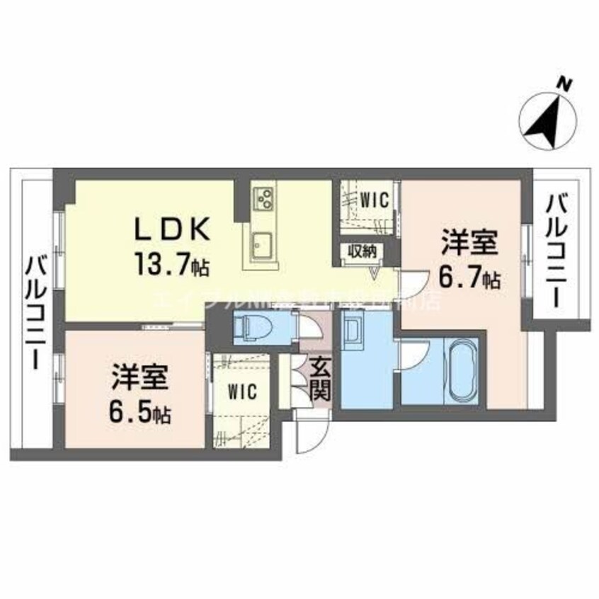 間取図 ル・フレーズ（ＢＥＬＳ認証・ＺＥＨ）