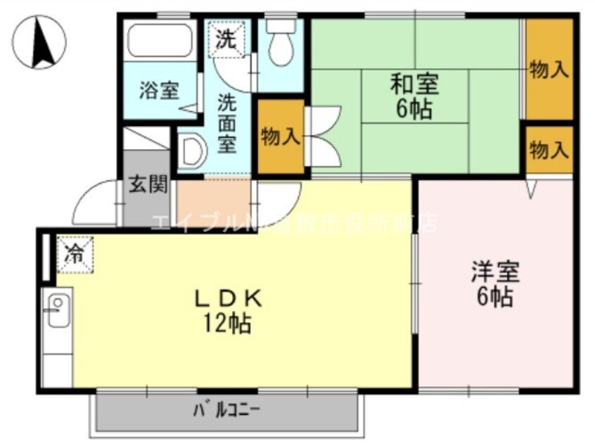 間取図 ボナール平松