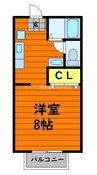 フラワーC 1Kの間取り