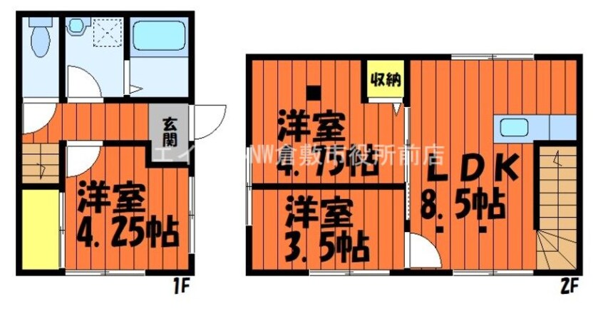 間取図 グランメリー中島