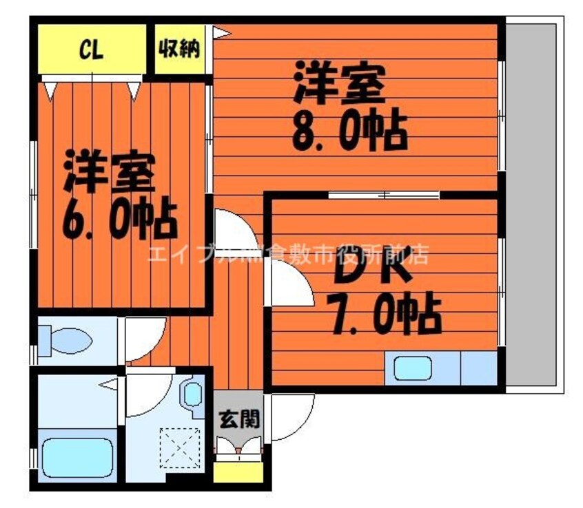 間取図 パティオ若宮　B棟