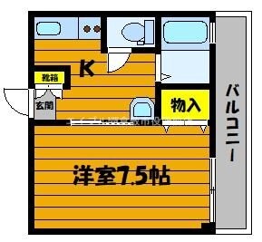 間取り図 ガーディニアシティー稲荷町