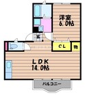 RE APARTMENTの間取図