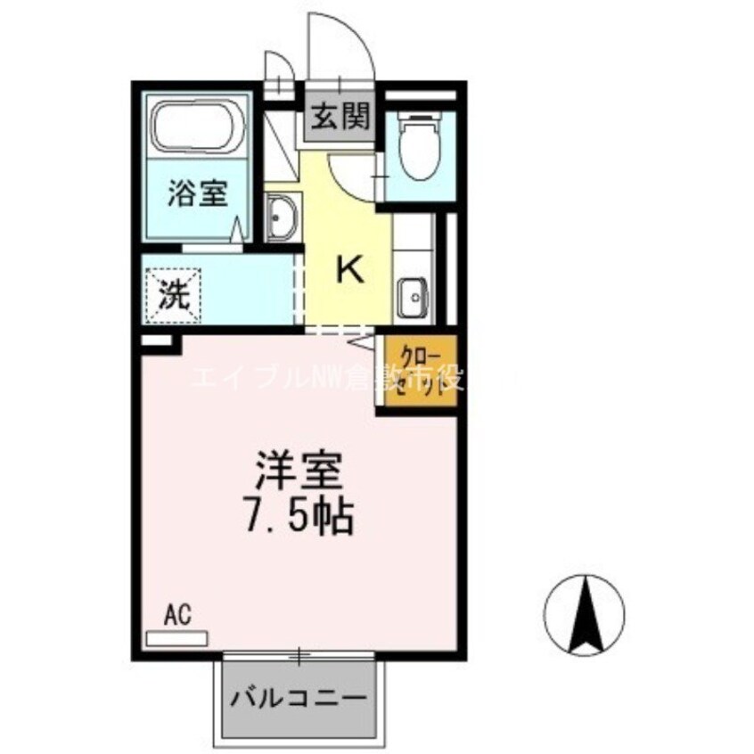 間取図 ウエストパレス　Ｂ