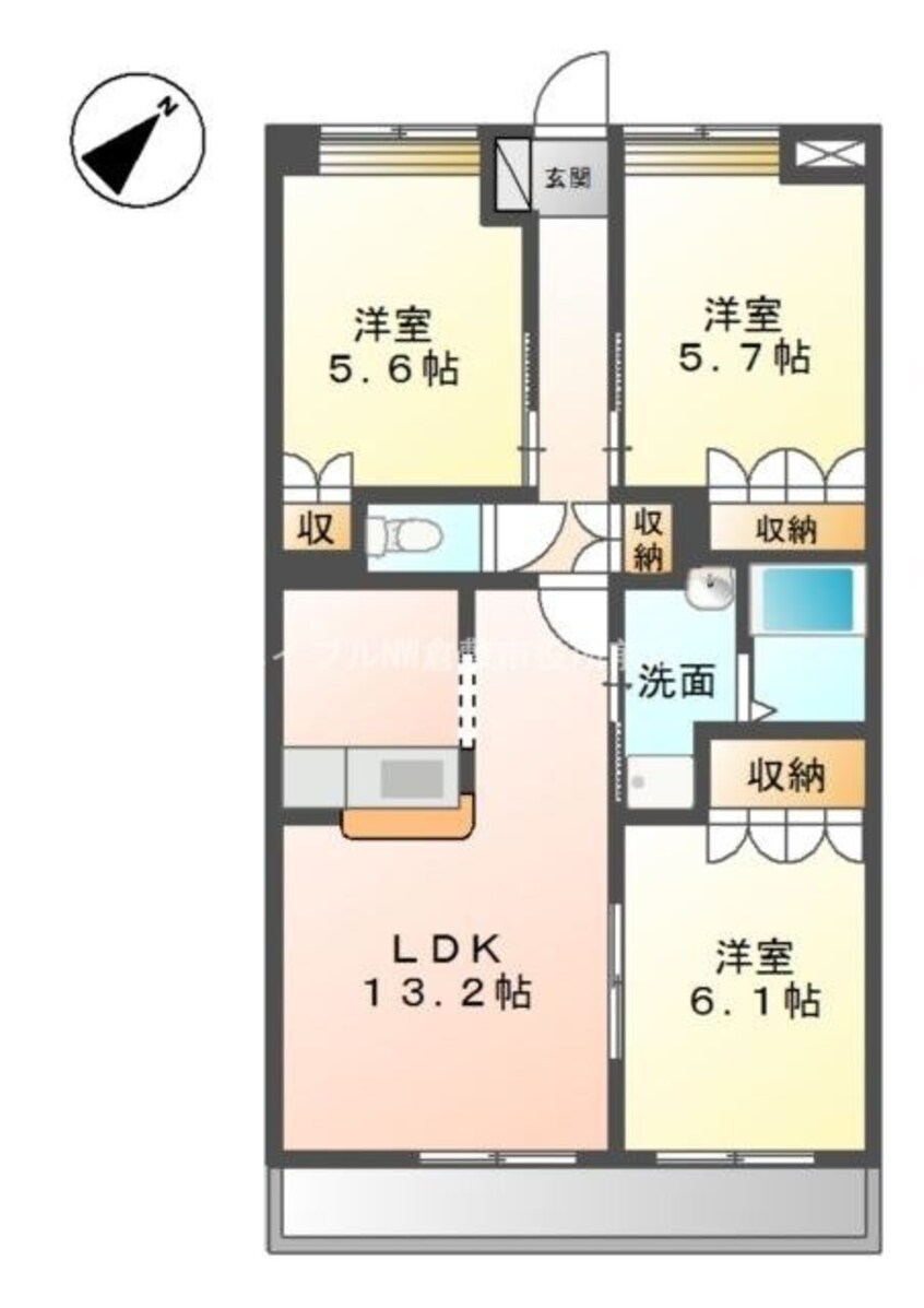 間取図 メルヴェイユ