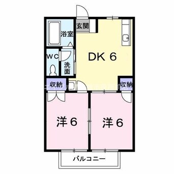 間取図 ニューシテイ守上Ａ