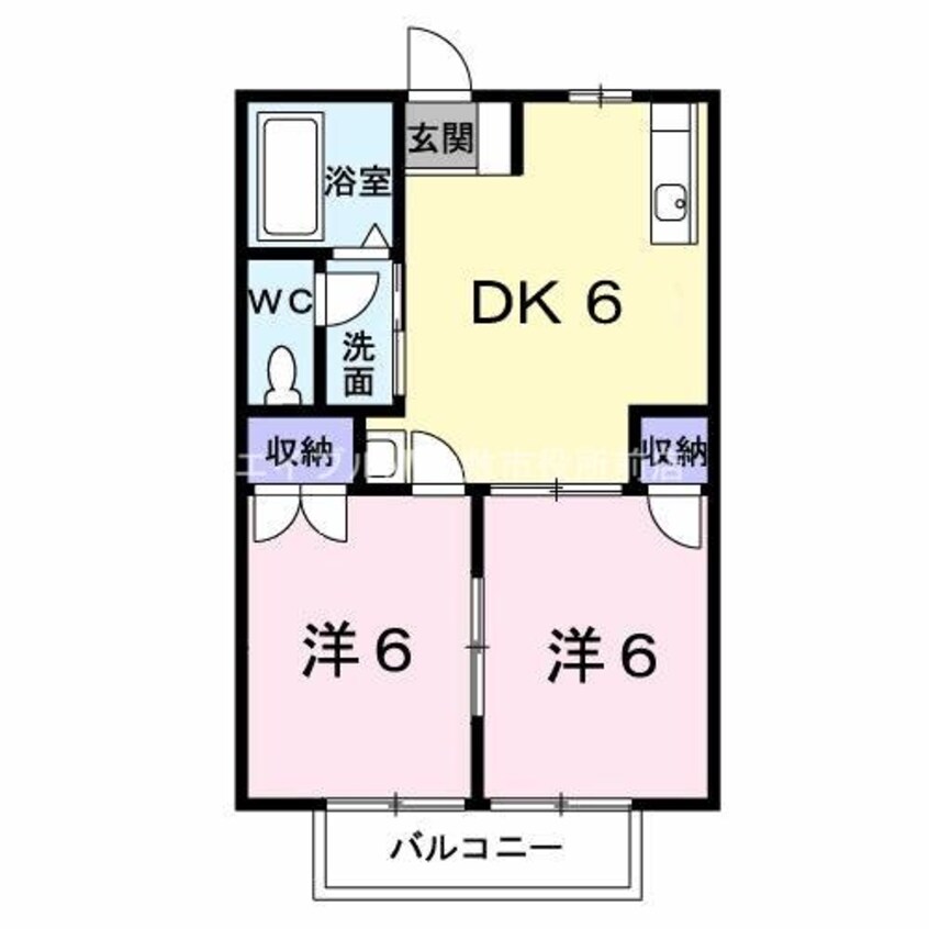 間取図 ニューシテイ守上Ａ