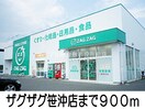 ザグザグ笹沖店(ドラッグストア)まで900m アクセス吉岡Ｂ