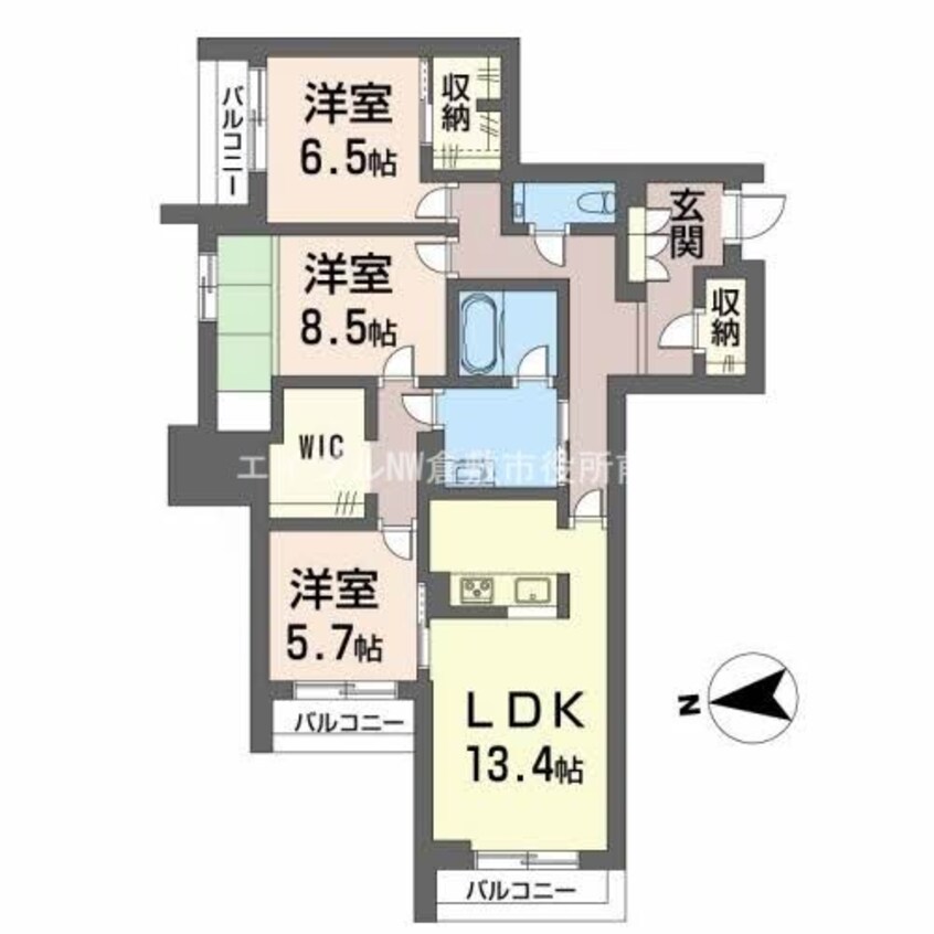 間取図 グレースヒル（ＢＥＬＳ認証・ＺＥＨ）