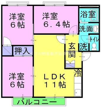 間取図 コートビレッジC