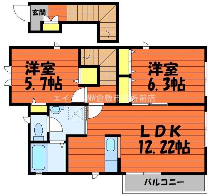 間取図 ソレイユB