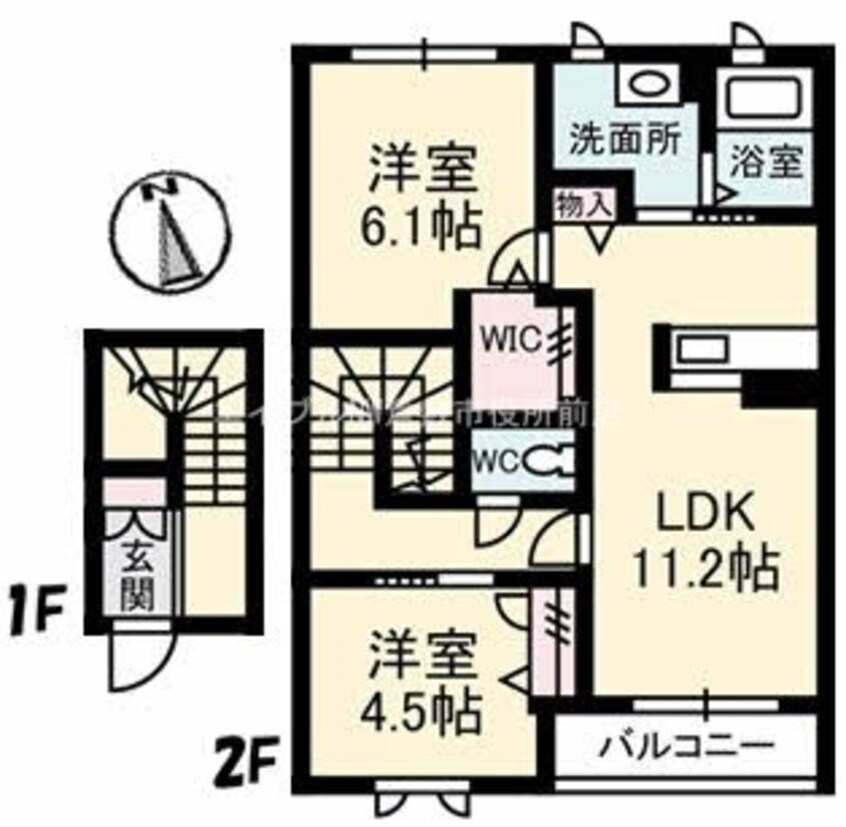 間取図 フェリーチェ中畝