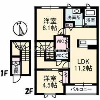 間取図 フェリーチェ中畝