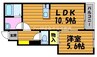 マルラニ 1LDKの間取り