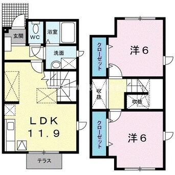 間取図 ピースファルＤ