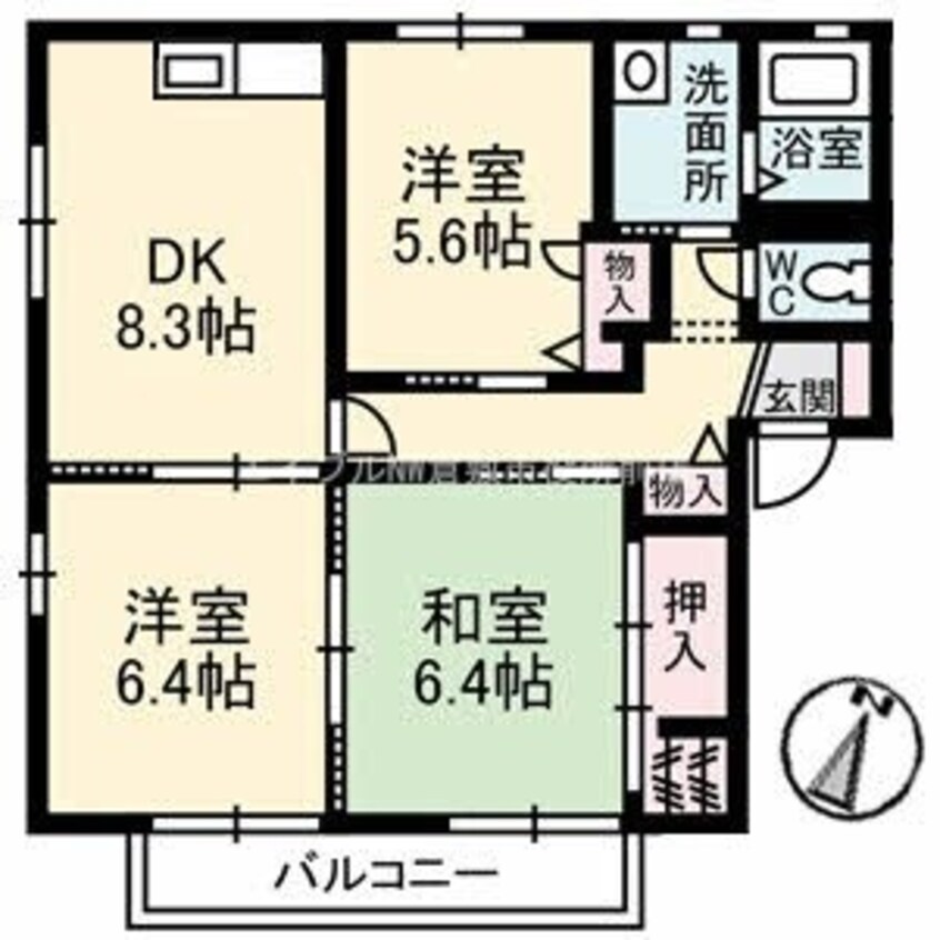 間取図 ペルレ　Ｅ棟