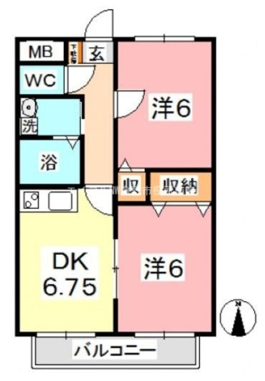 間取図 サンヴィラ鴨方