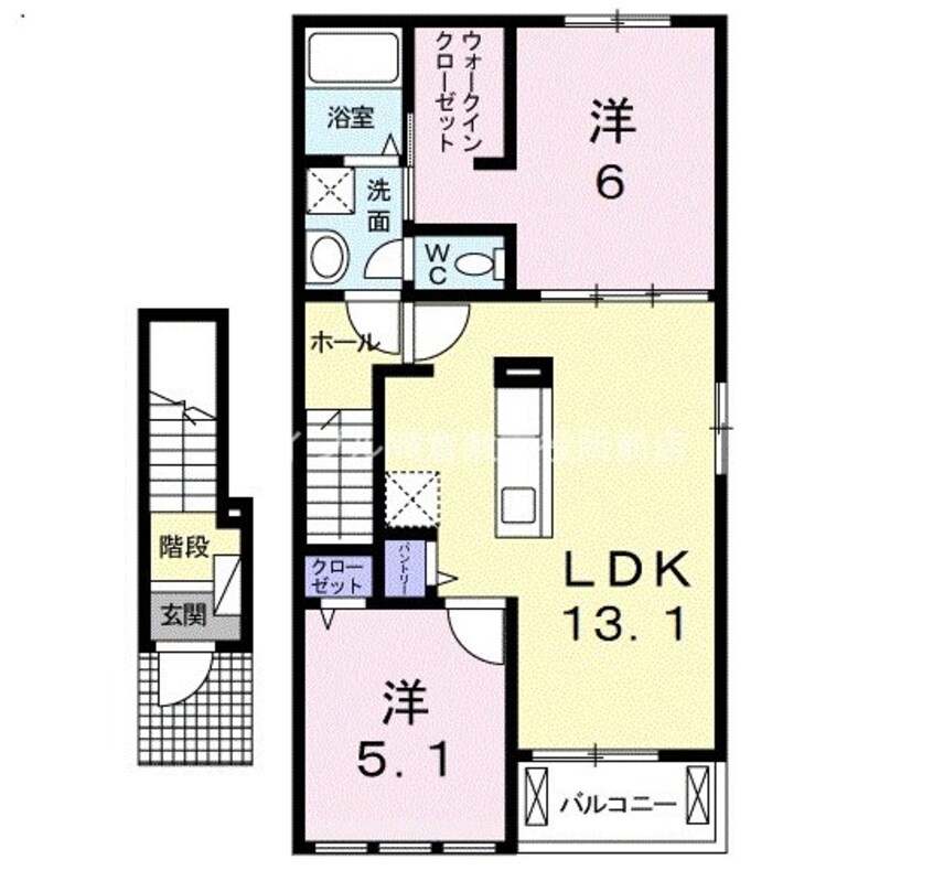 間取図 ウィステリアＢ