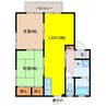 アネックス前川 2LDKの間取り