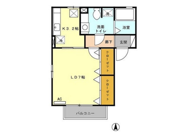 間取り図 アレーゼ横尾