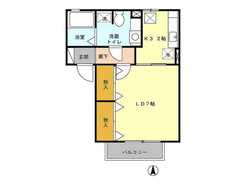 間取図 アレーゼ横尾