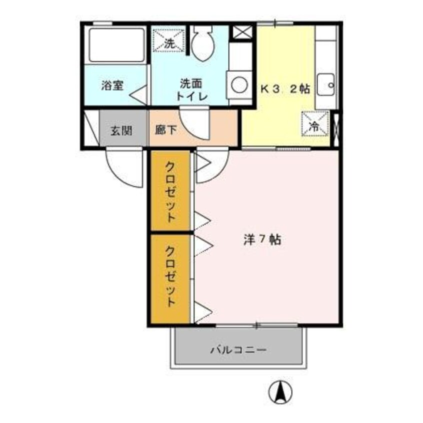 間取図 アレーゼ横尾