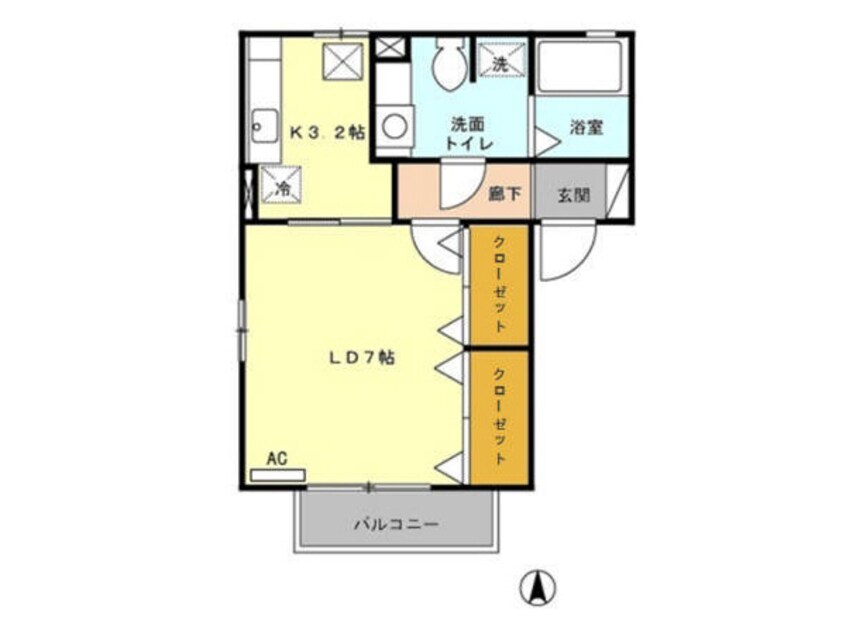 間取図 アレーゼ横尾