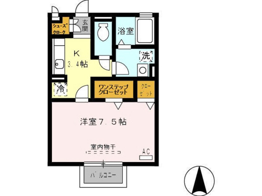 間取図 キャトルセゾン