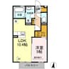 エル桑木場 1LDKの間取り