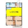ラ・メゾン横尾 2LDKの間取り