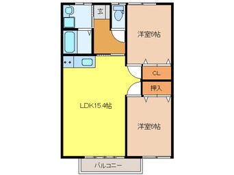 間取図 ラ・メゾン横尾