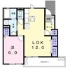 ラ・ルーチェ 1LDKの間取り