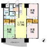 ダイヤヒルズ島瀬 3LDKの間取り