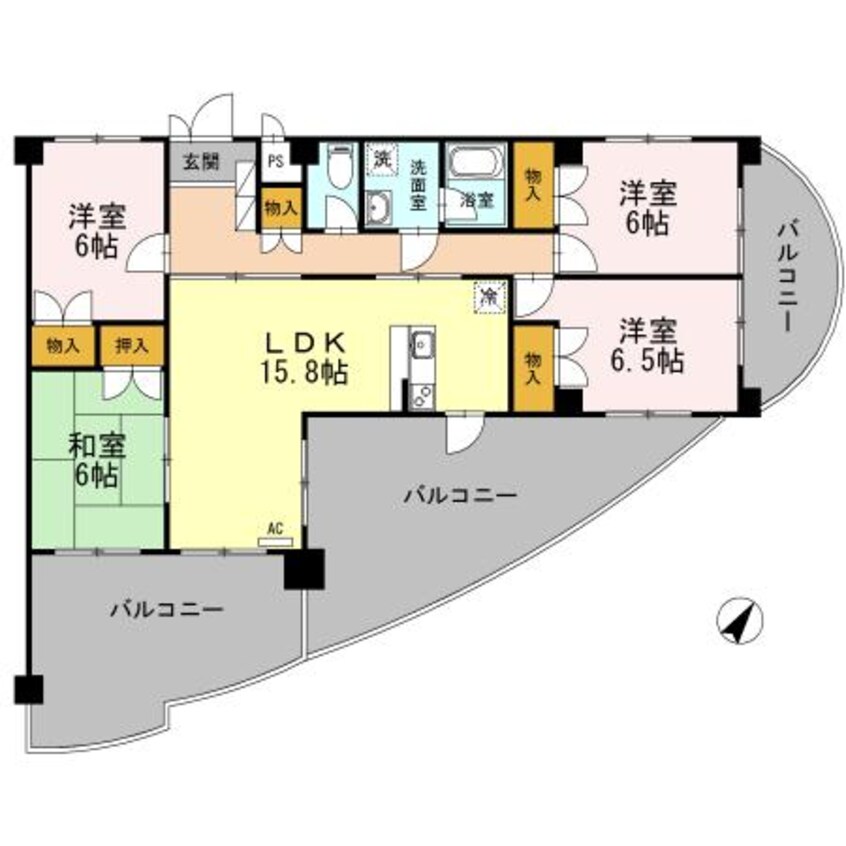 間取図 ダイヤヒルズ島瀬