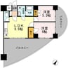 ダイヤヒルズ島瀬 2LDKの間取り