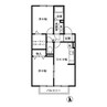 ロイヤルタウン有福　Ａ棟 2DKの間取り
