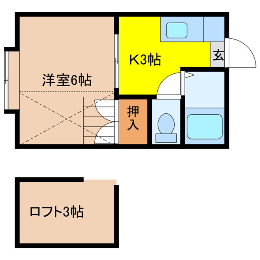 間取図 リゾートインピーチハウス