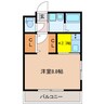 ビューポート東山 1Kの間取り