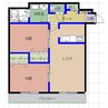 ウエストパーク佐世保 2LDKの間取り