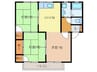 セジュール赤崎 Ａ棟 3DKの間取り