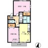 タスカータソルテＡ 2DKの間取り