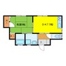 浦川アパート 1DKの間取り