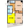 シティハイツかつとみ 2DKの間取り