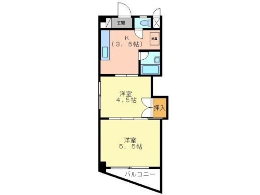 間取図 シティハイツかつとみ