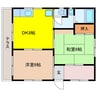 一ノ瀬アパート 2DKの間取り